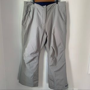 Lands End Snow Ski Pants Gray Women’s Size 1X 16 W 18W